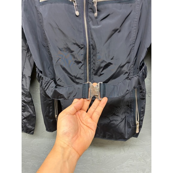 Vince Camuto Women’s Small Black Lightweight Jacket Stretch Belt Waist Outwear - Picture 4 of 10